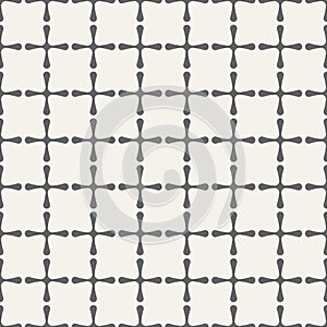 Abstract seamless pattern of ÃÂrosses with rounded corners.